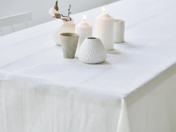 Hørdug “Haga” – Hvid