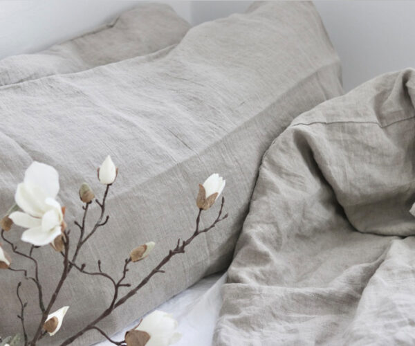 Hør sengetøj “Silla” – Sand