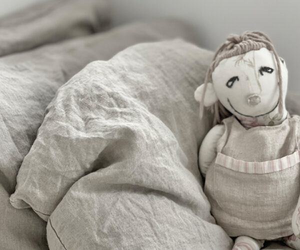 Hør sengetøj “Silla” – Sand