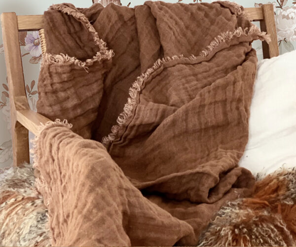 Hør plaid “Ingel”