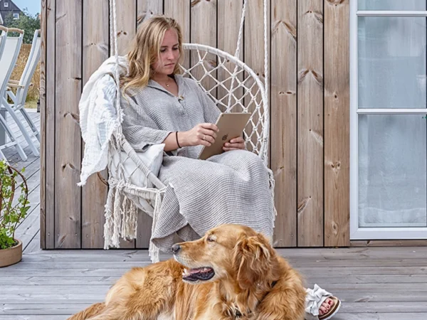 Badekåbe i hør “Lax”