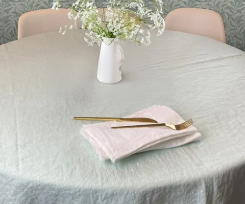 Rund hørdug “Tistle” – Mint